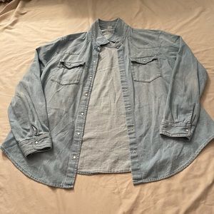Denim button up